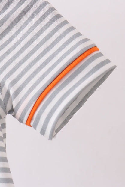 Orange Tennessee embroidery stripe bubble