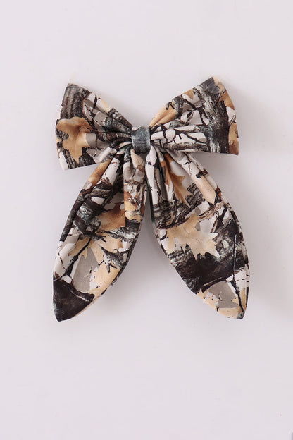 Camouflage sailor hair bow