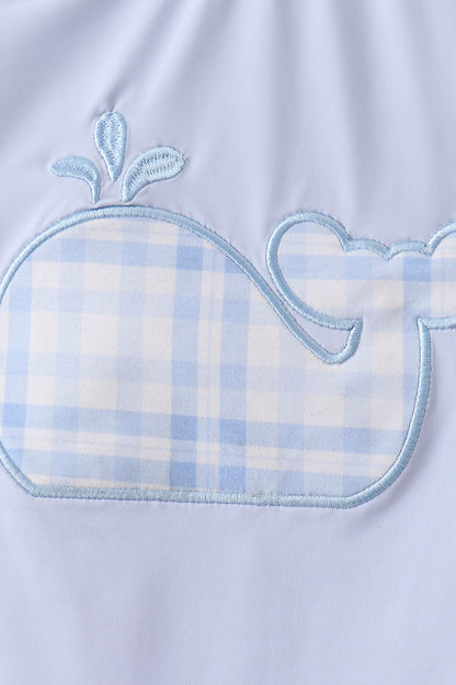 Blue Whale Applique 2pc Swimsuit