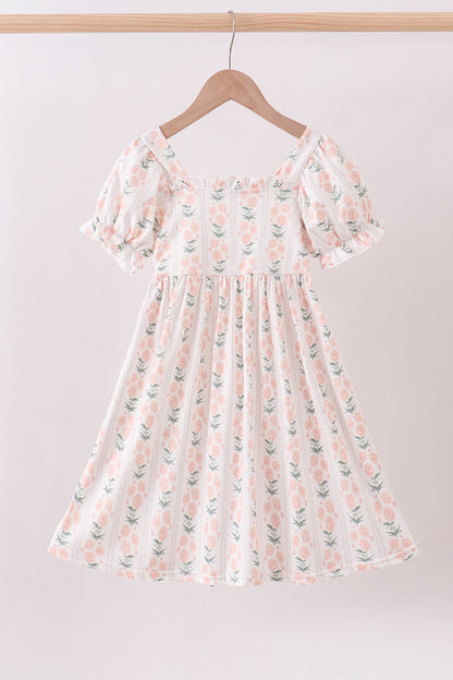 Sage floral mom&me dress