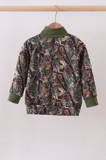 Camouflage duck embroidery pullover
