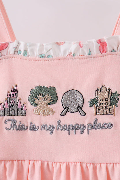Happy Place Embroidered Dress