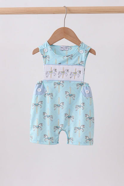 Blue carousel smocked jonjon