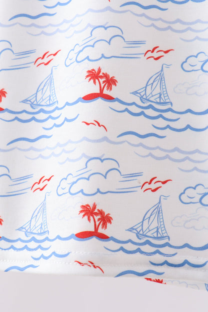 Blue Sailboat Set