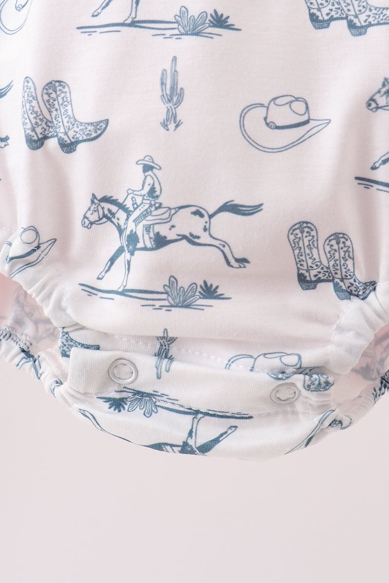 Pink Cowboy Ruffle Bubble
