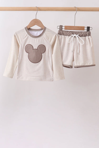 Khaki Character UPF Rashguard Set