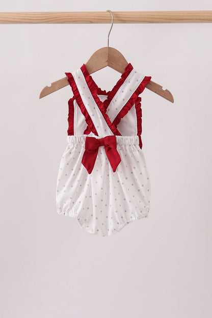 Maroon Alabama Elephant Applique Ruffle Bubble