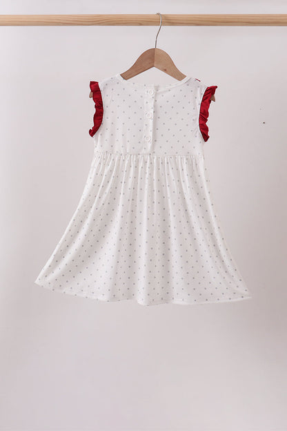 Maroon Alabama Elephant Applique Dress