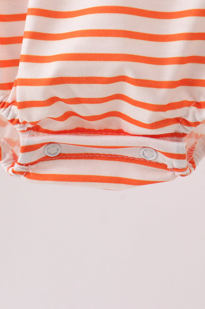 AU Tiger Applique Ruffle Stripe Bubble