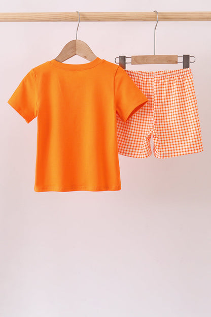 Orange Tennessee Dog Appliqué Set