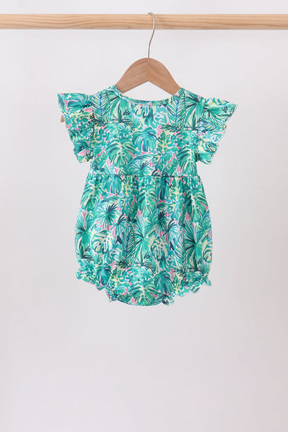 Green Lily Floral Bubble