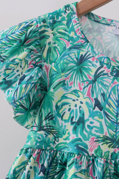 Green Lily Floral Set