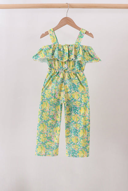 Yellow Lily Floral Jumpsuit
