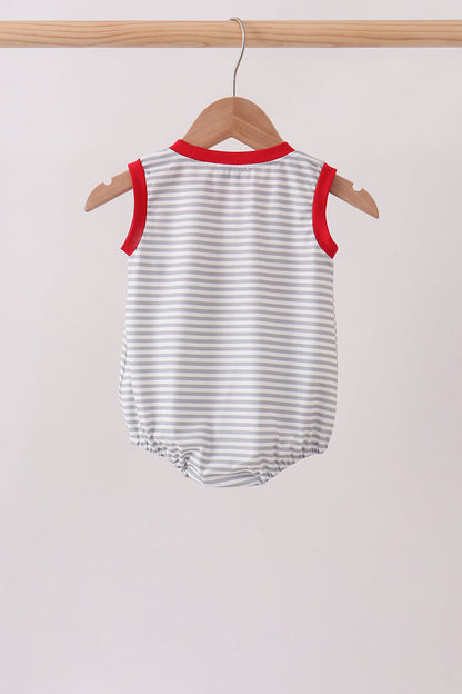 Red Toolbox Embroidery stripe bubble
