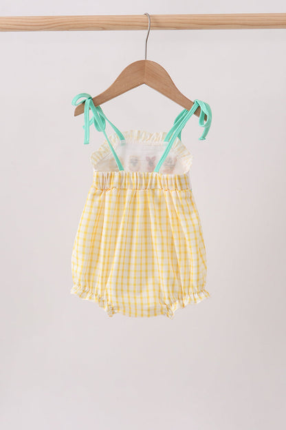 Mustard Honey Bear Embroidered Bubble