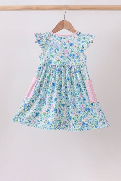 Blue Floral Dress