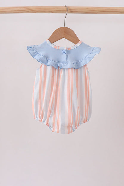 Seashell Stripe Embroidered Bubble