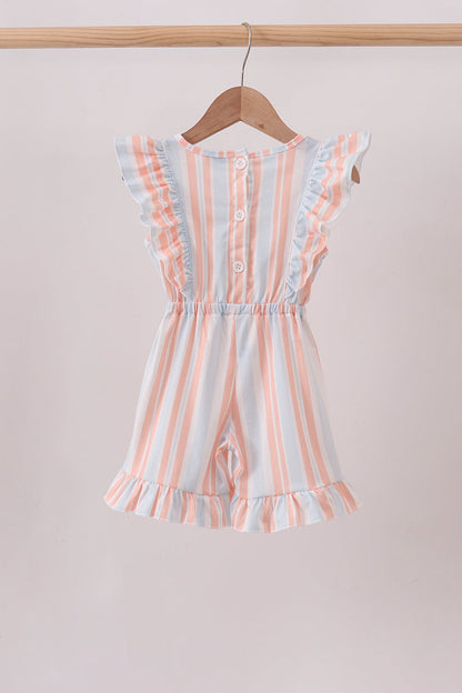 Seashell Stripe Appliqué Jumpsuit