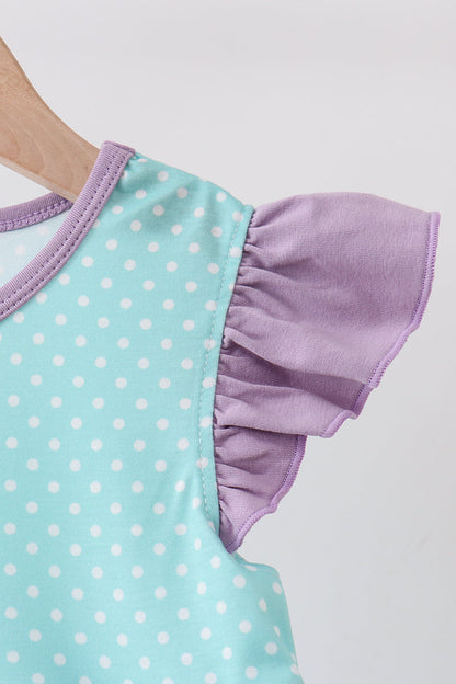 Blue under the sea Embroidered Dress