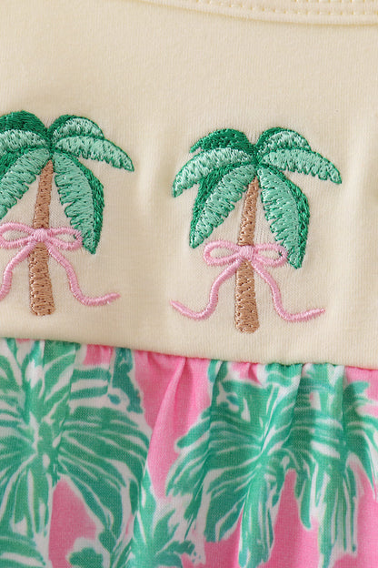 Palm Tree Embroidered Bubble