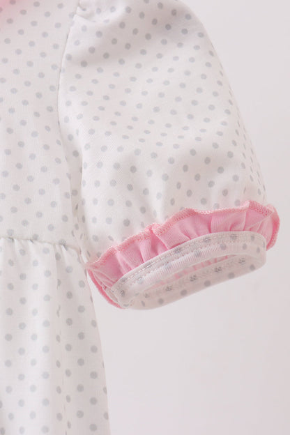 Pink Bow Ruffle Bubble