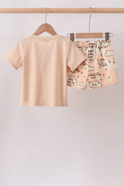 Child of God Embroidered Shorts Set