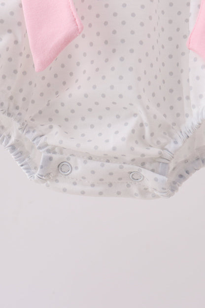 Pink Pencil ABC embroidery dot bubble