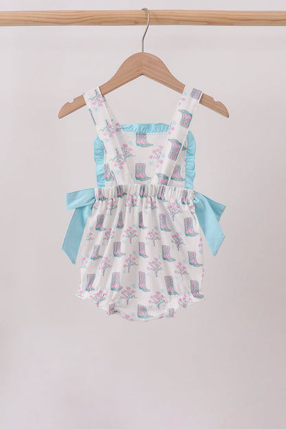 Blue Boots Ruffle Bubble
