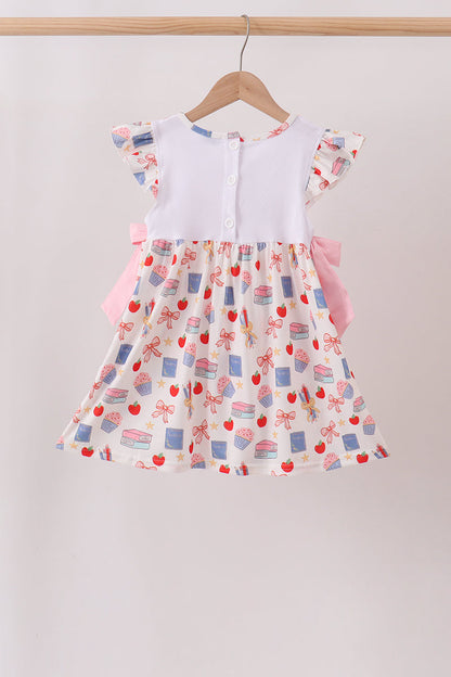 Pink Apple Embroidered Dress