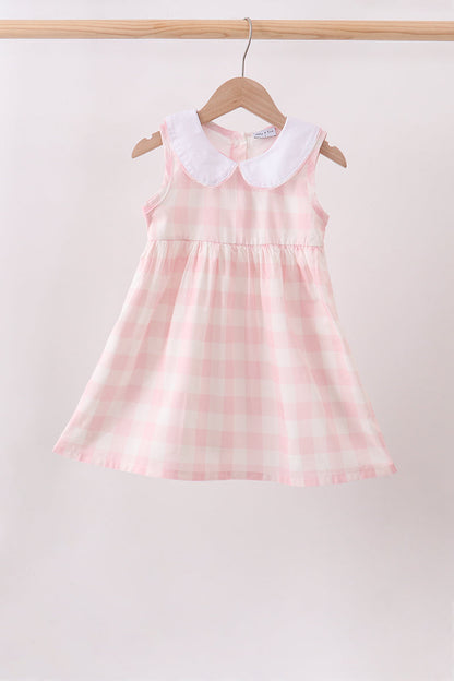 Pink gingham Dress