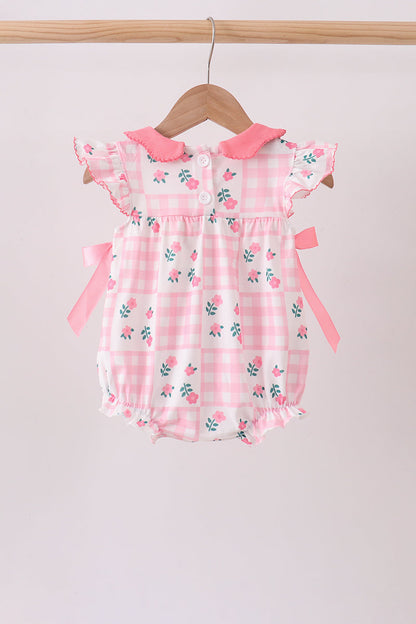 Pink Floral Ruffle Bubble