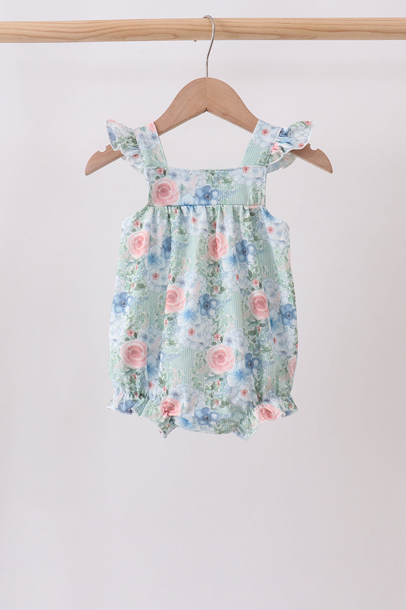 Floral Smocked Bubble