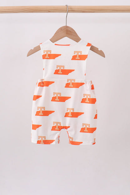 Orange Tennessee Smocked Jon Jon