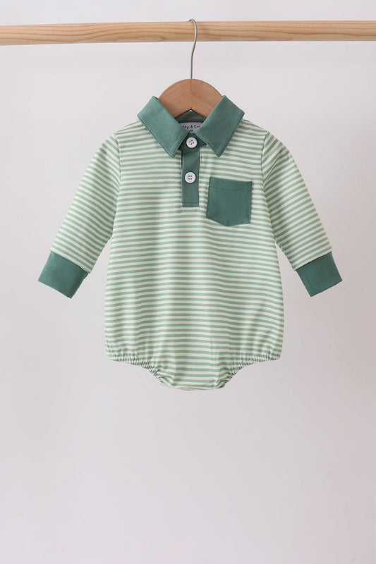 Teal Stripe pocket bubble