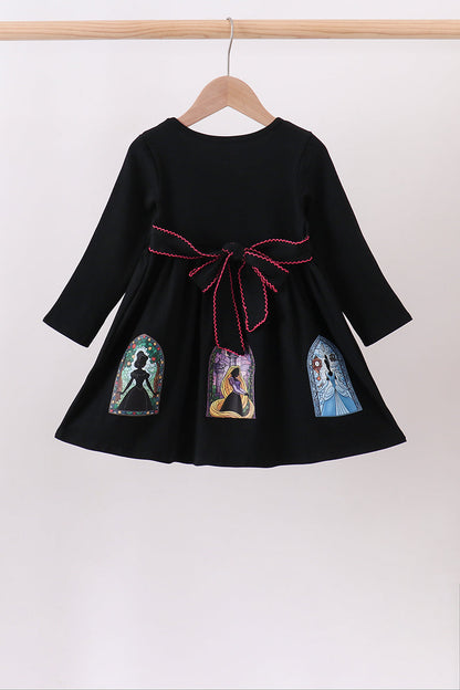Black princess bamboo dress