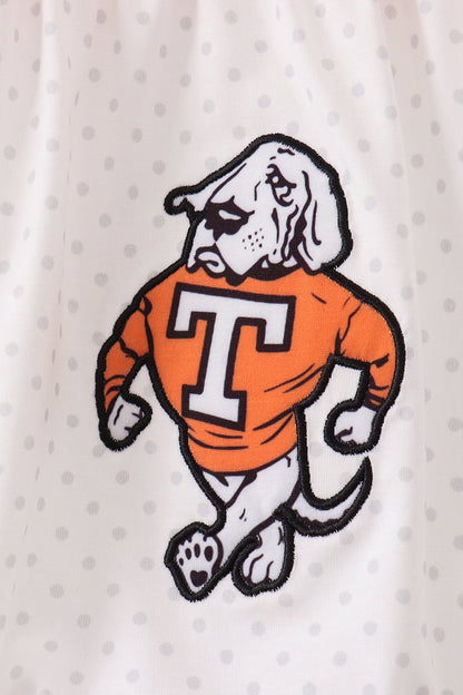Orange Tennessee Applique Bubble
