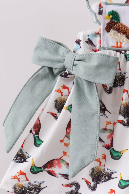 Sage Mallard French Knot Bloomer Set