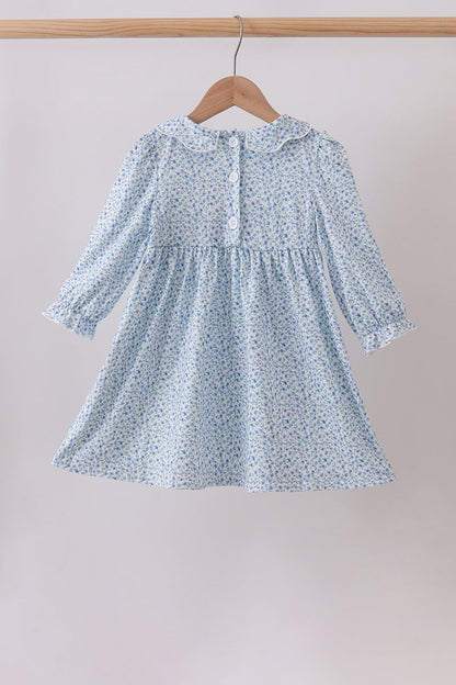 Lavender Floral Smocked Dress