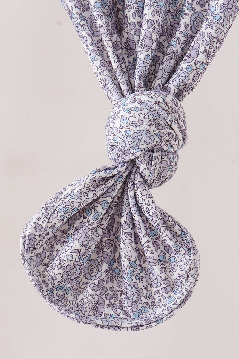 Navy Floral Gown