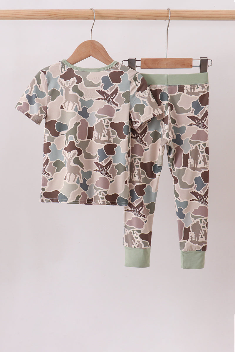 Camouflage Hunting Bamboo Pajama Set