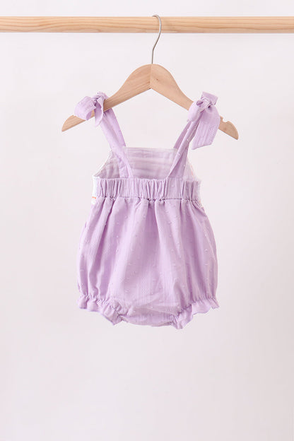 Purple Candy Smocked Bubble