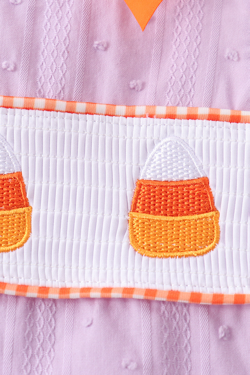 Purple Candy Smocked Bloomer Set