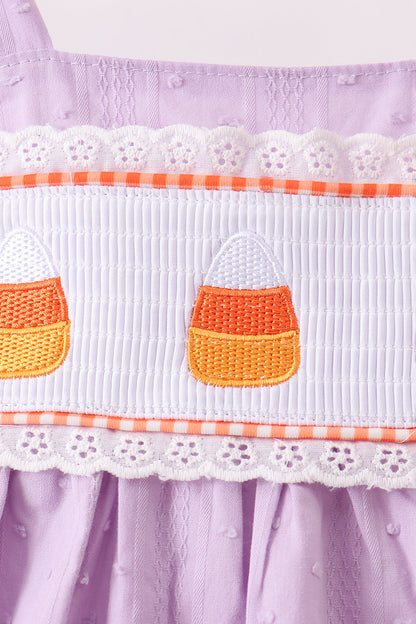 Purple Candy Smocked Dress