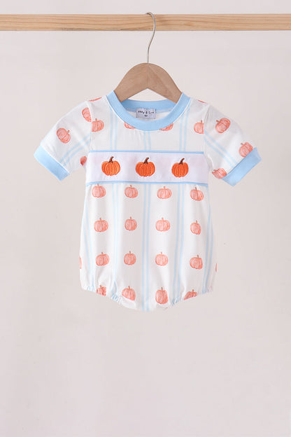 Blue Pumpkin Embroidery Bubble
