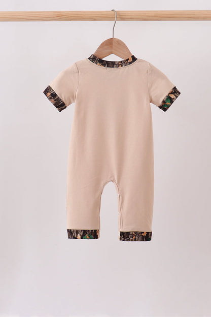 Gray Deer Applique Romper