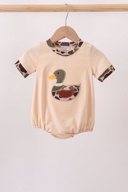 Camouflage duck applique bubble