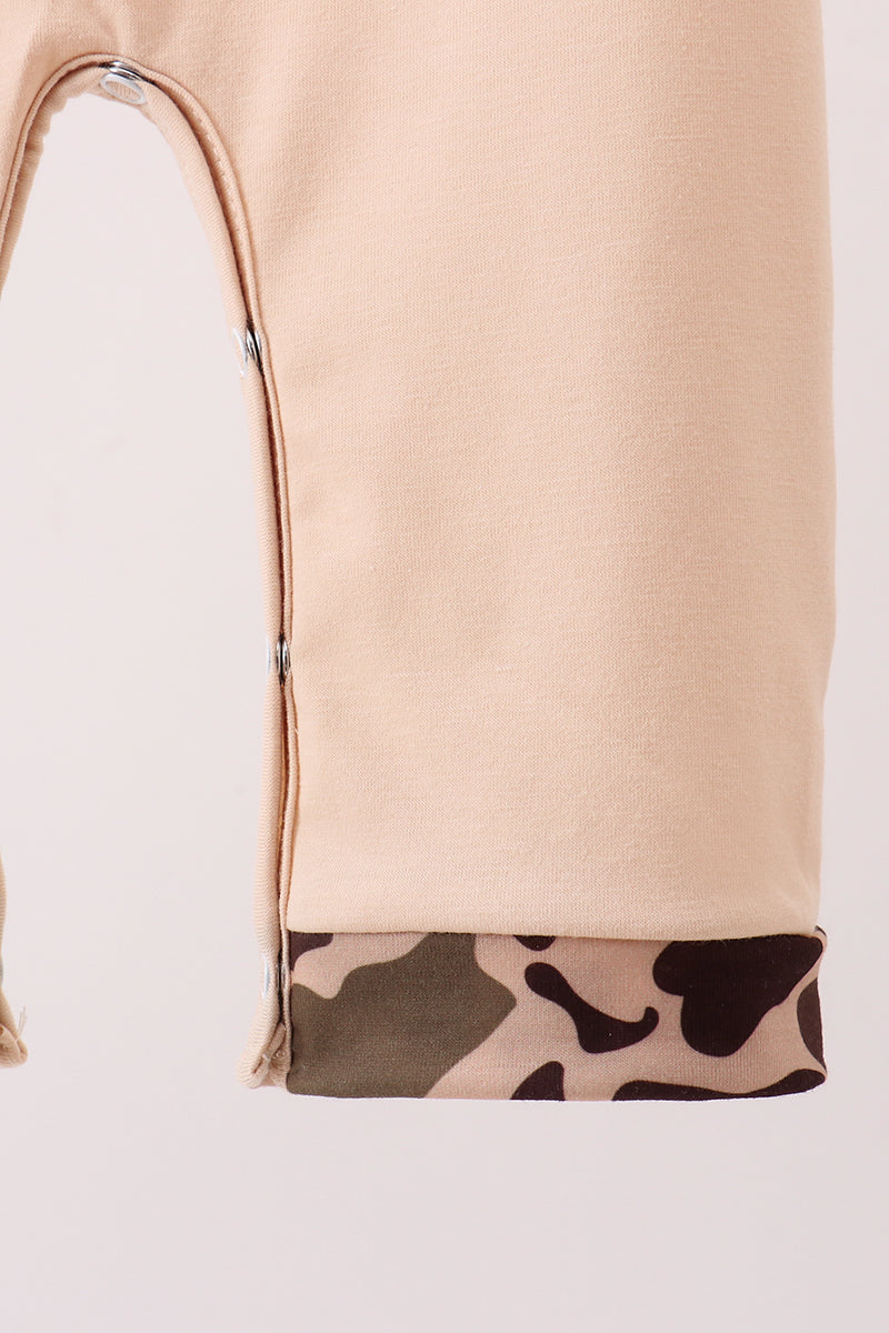 Camouflage duck applique Romper