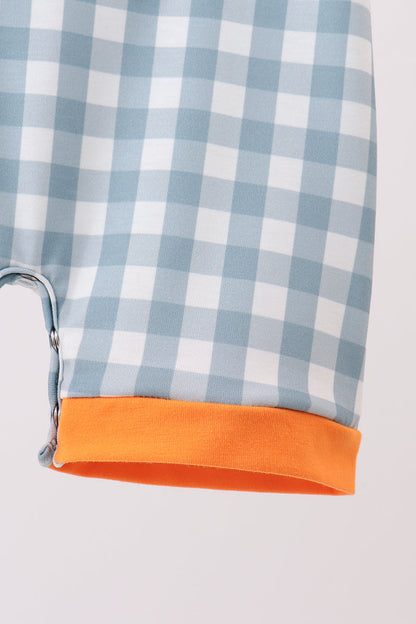 Orange Pumpkin Applique Romper