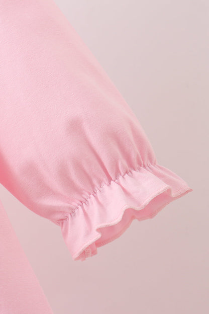 Pink Mallard Applique Ruffle Dress