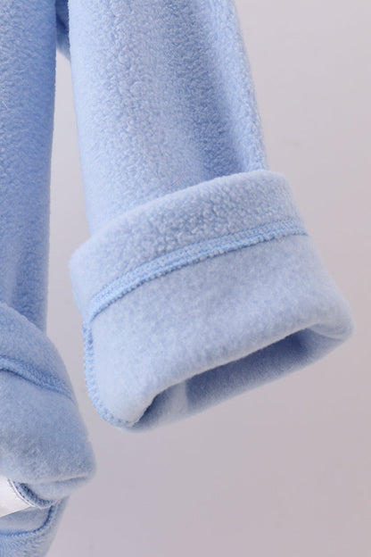 Blue Fleece Bow Coat